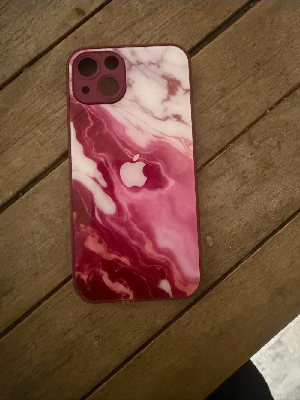 Apple Pink Marble iPhone 13 case